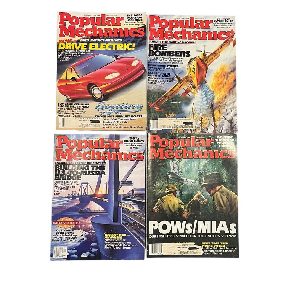 VTG Popular Mechanics Magazine 1994 Lot of 4 February March April September